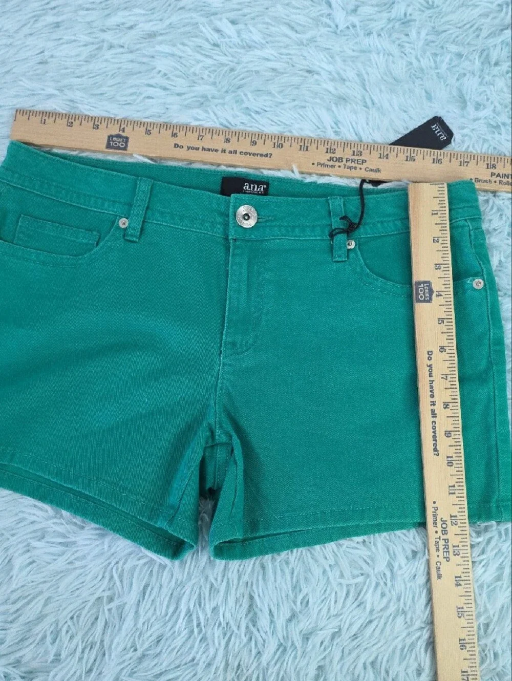 a.n.a. Women’s Mid-Rise Teal Green Jean Shorts NWT‎ Size 12